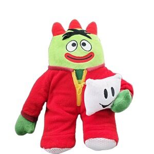 Yo Gabba Gabba Brobee Nighttime Plush Toy Sings‎ And Lights Up-Needs New Battery